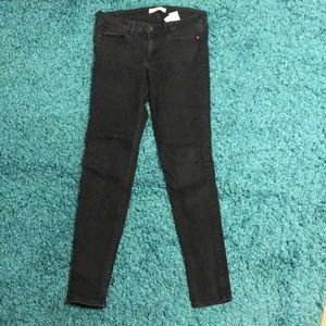 Light wash used black jeans Abercrombie and Fitch